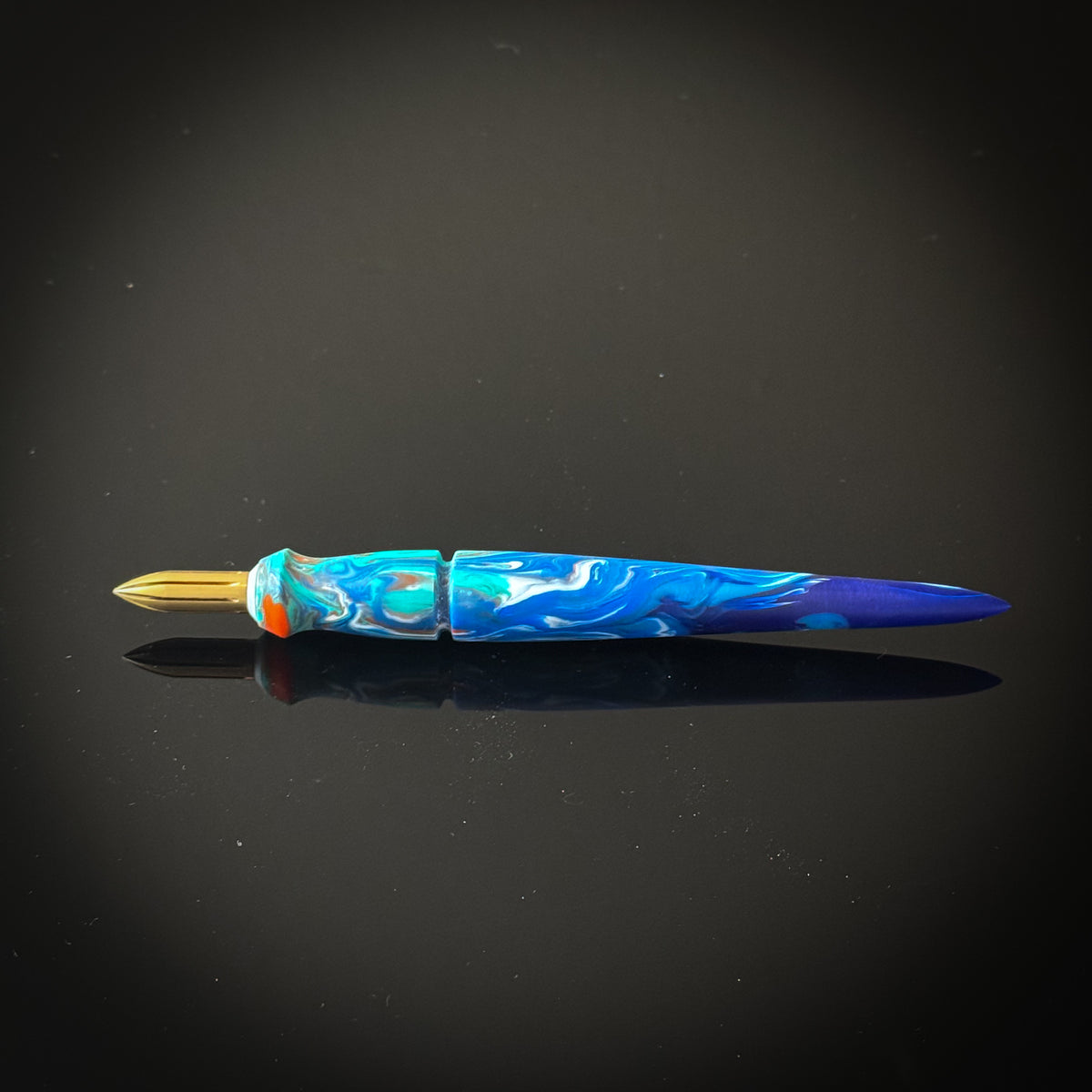 Cerulean Dusk Mini Nib Holder Low Lustre Finish
