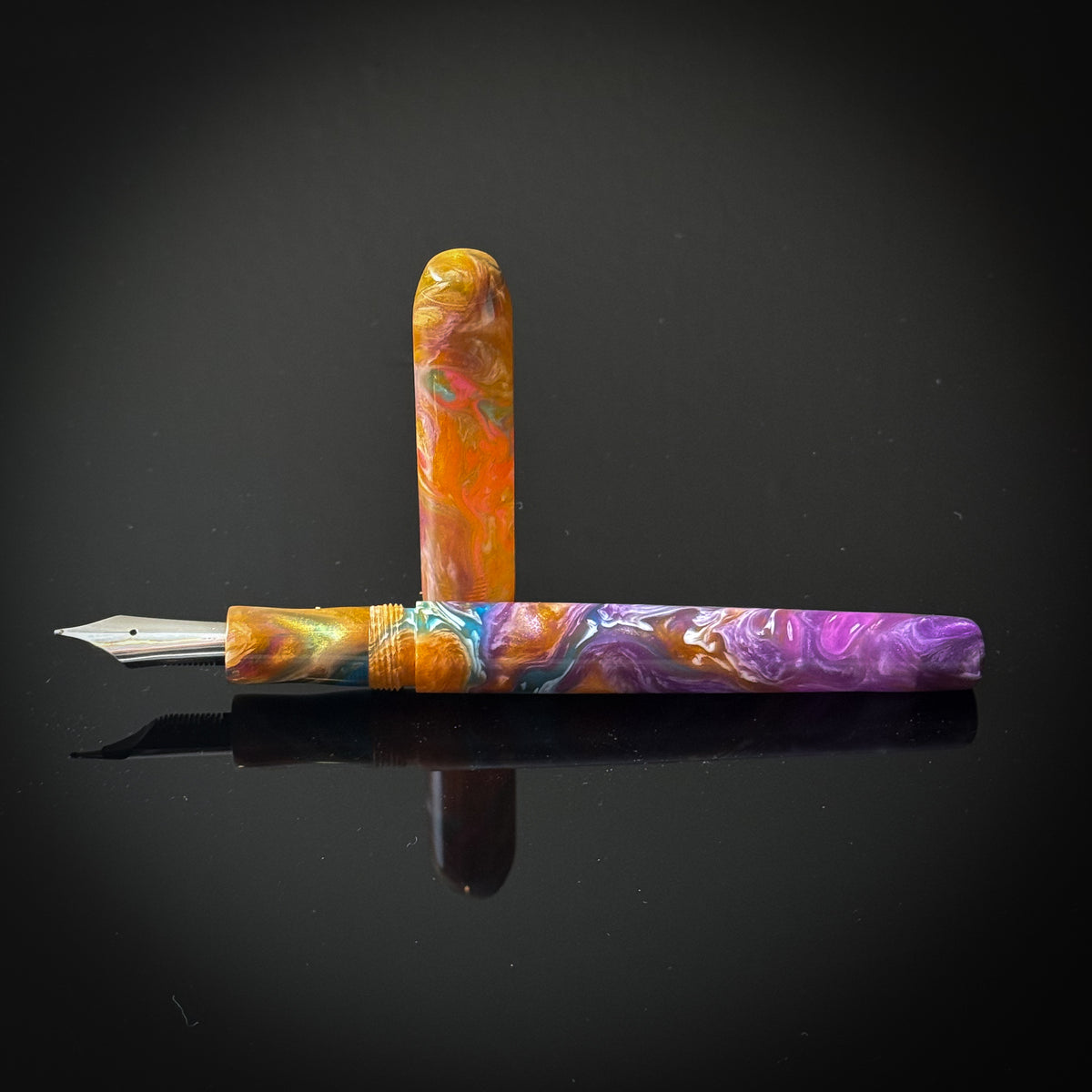 Purple, Orange and Blue Morningside -Bock Nib