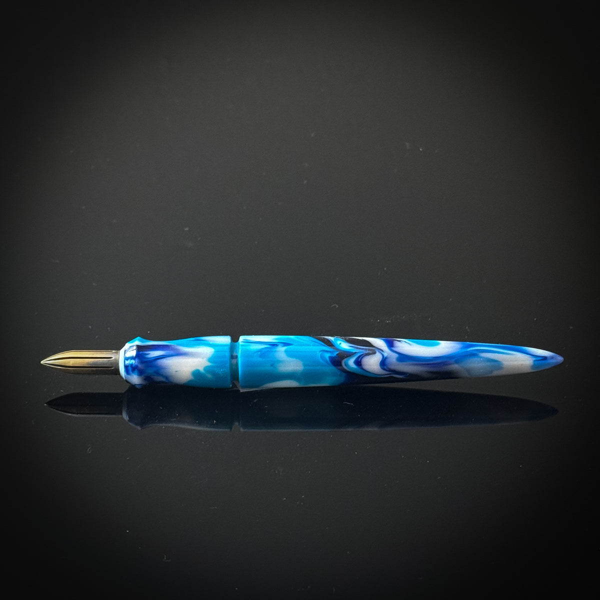 Blue, Teal, Black and White Mini Nib Holder