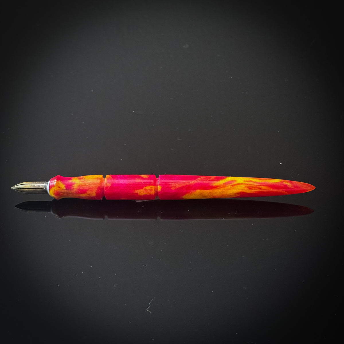 Fuscia and Yellow Contoured Nib Holder