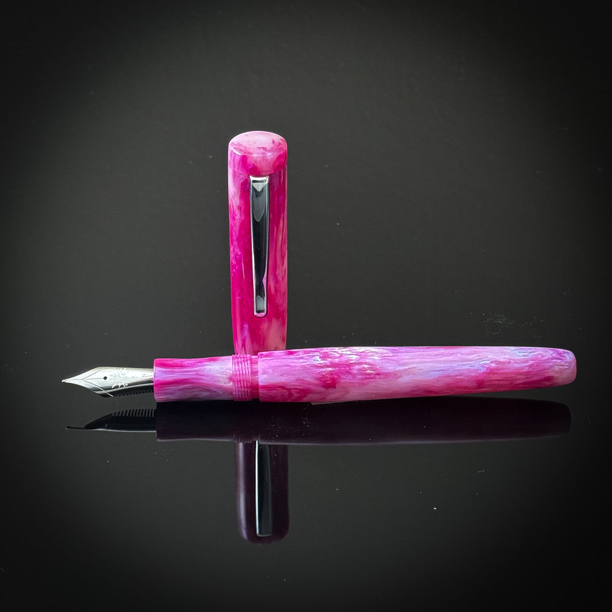 Pink Abalone Splash Fineview Model -Jowo Nib