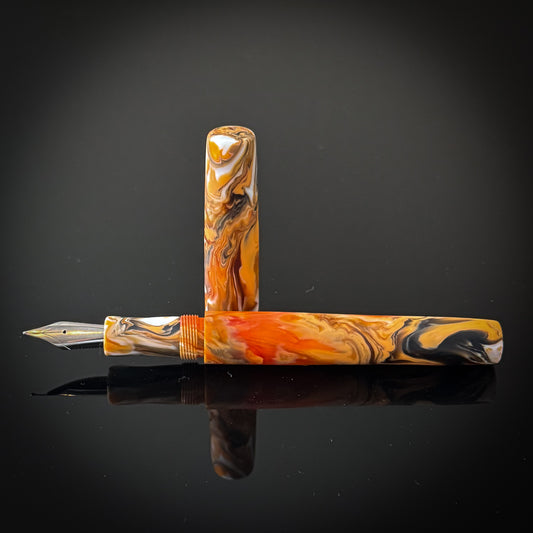 Orange You Tired Of Me Yet Westwood Model Low Lustre Finish.  Jowo Nib