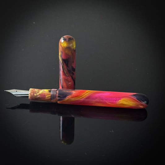 Pink, Gold and Black Elliott Model -  Bock Nib