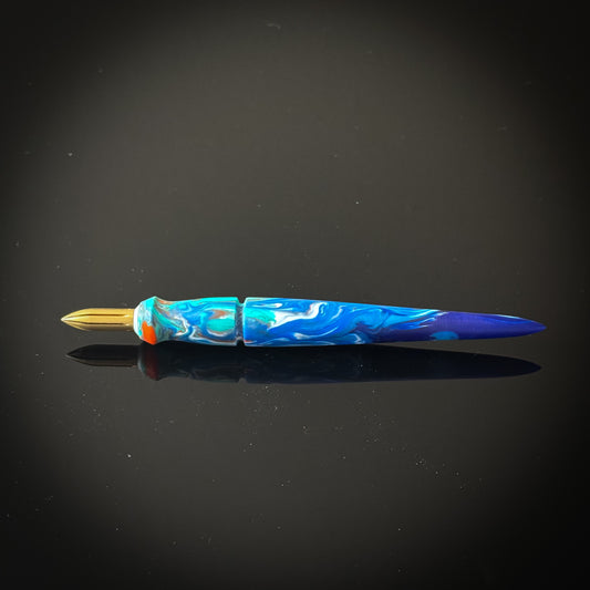Cerulean Dusk Mini Nib Holder Low Lustre Finish