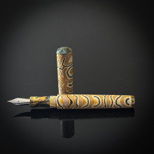 Tan and Black CrazyFiber Westwood Model - Jowo Nib