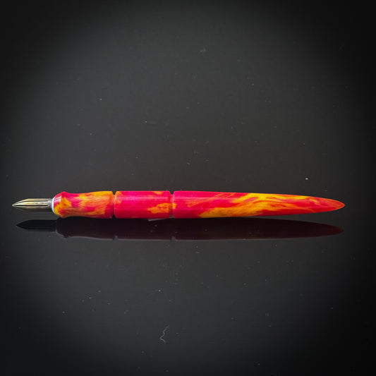 Fuscia and Yellow Contoured Nib Holder