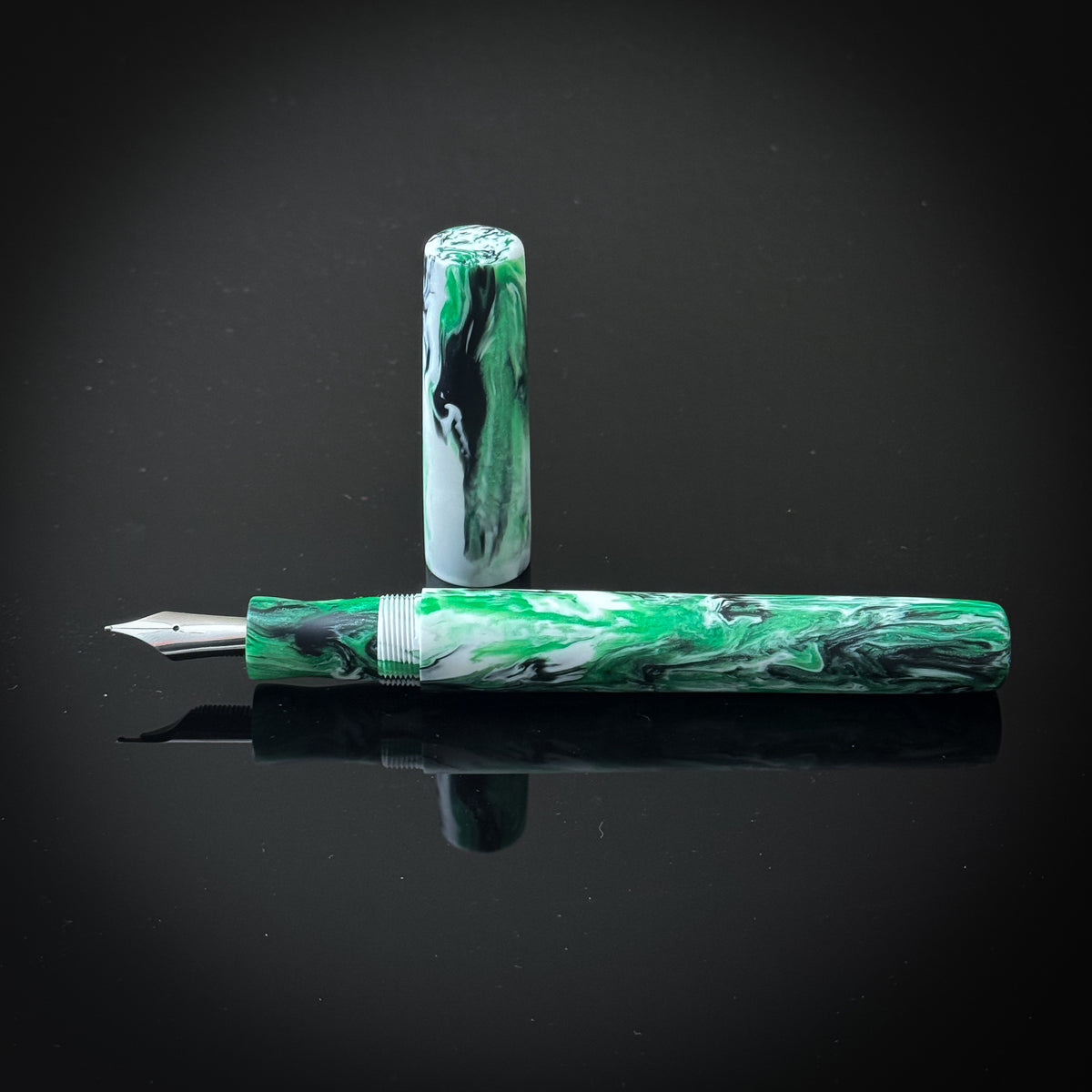 Toxic Ice Extra Long Arlington Model Low Lustre Finish - Bock Nib
