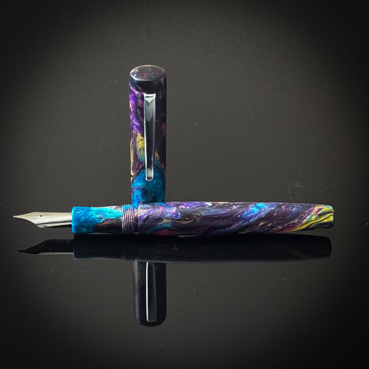 Violet Storm Fineview Model Semi Gloss Finish - Bock Nib