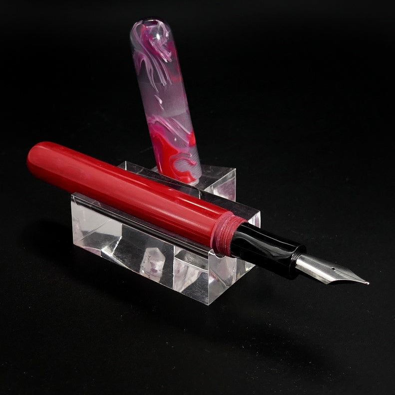 Red, Black and Gray Elliott Model.  Bock Nib